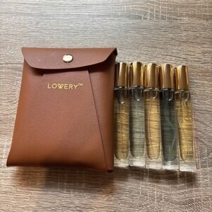 Mini Perfumes for Women Perfume Gift Set - 5 Pack Assorted Aroma Leather Case
